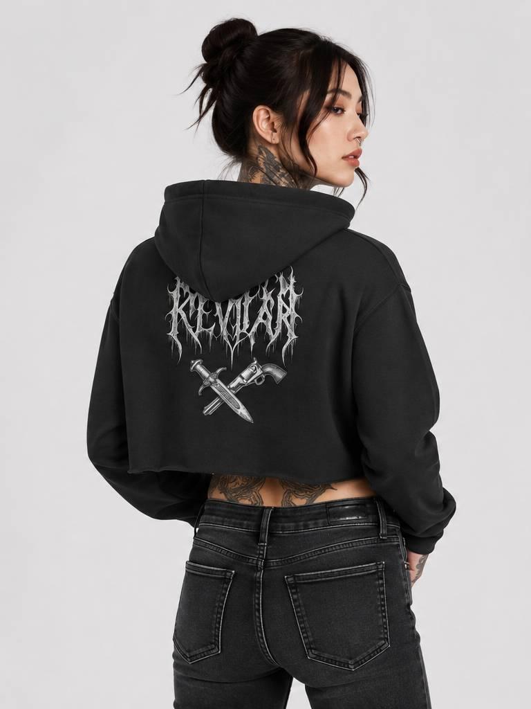 Deadwood Crop Hoodie — back